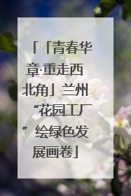 「青春华章·重走西北角」兰州“花园工厂”绘绿色发展画卷