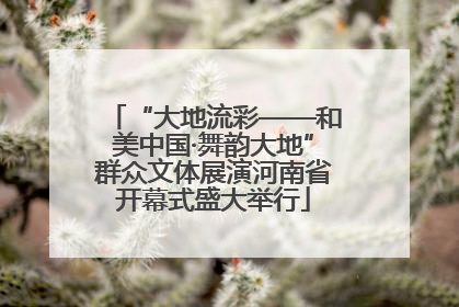 “大地流彩——和美中国·舞韵大地”群众文体展演河南省开幕式盛大举行
