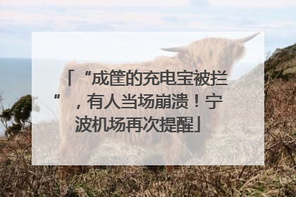 “成筐的充电宝被拦”，有人当场崩溃！宁波机场再次提醒
