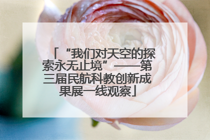 “我们对天空的探索永无止境”——第三届民航科教创新成果展一线观察