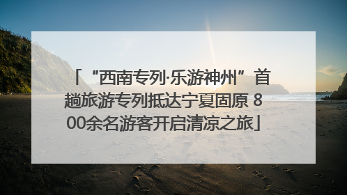 “西南专列·乐游神州”首趟旅游专列抵达宁夏固原 800余名游客开启清凉之旅