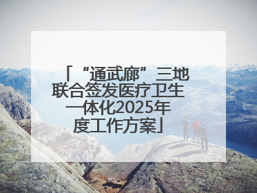 “通武廊”三地联合签发医疗卫生一体化2025年度工作方案