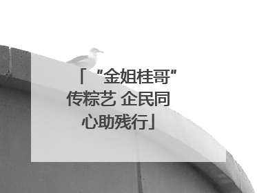 “金姐桂哥”传粽艺 企民同心助残行