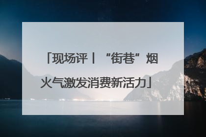 现场评丨“街巷”烟火气激发消费新活力