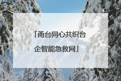 甬台同心共织台企智能急救网