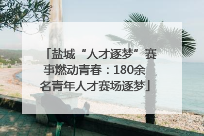 盐城“人才逐梦”赛事燃动青春：180余名青年人才赛场逐梦
