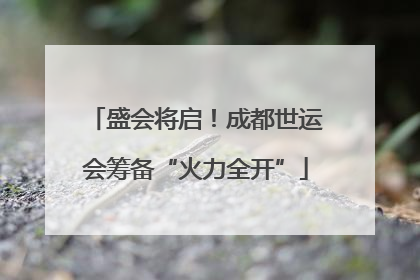 盛会将启！成都世运会筹备“火力全开”