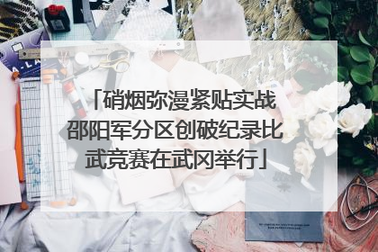 硝烟弥漫紧贴实战 邵阳军分区创破纪录比武竞赛在武冈举行