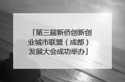 第三届新侨创新创业城市联盟（成都）发展大会成功举办