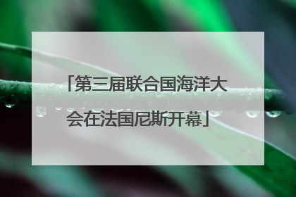 第三届联合国海洋大会在法国尼斯开幕