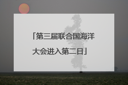 第三届联合国海洋大会进入第二日