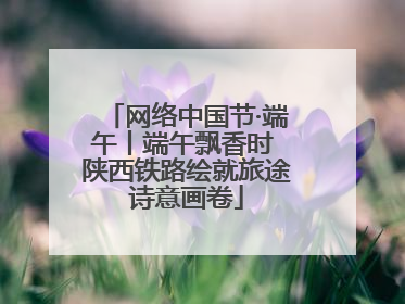 网络中国节·端午丨端午飘香时 陕西铁路绘就旅途诗意画卷