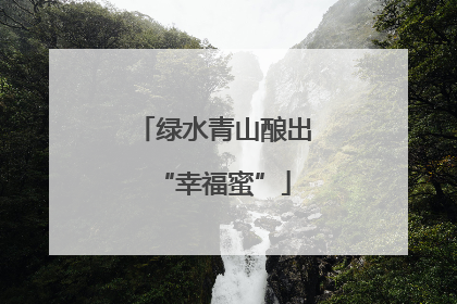 绿水青山酿出“幸福蜜”