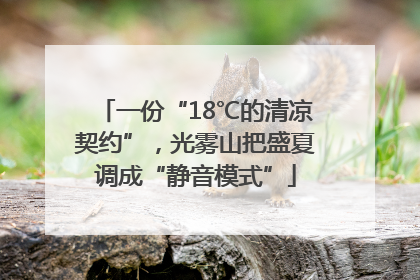 一份“18℃的清凉契约”，光雾山把盛夏调成“静音模式”