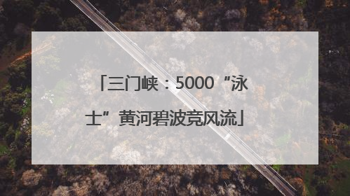 三门峡：5000“泳士”黄河碧波竞风流