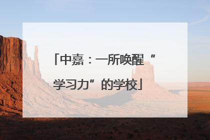 中嘉：一所唤醒“学习力”的学校