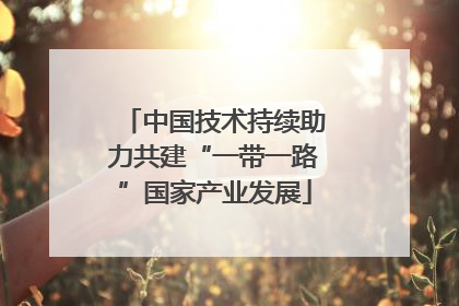 中国技术持续助力共建“一带一路”国家产业发展