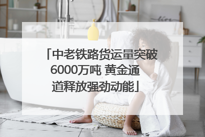 中老铁路货运量突破6000万吨 黄金通道释放强劲动能