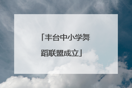 丰台中小学舞蹈联盟成立