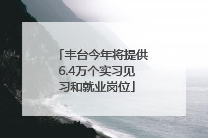 丰台今年将提供6.4万个实习见习和就业岗位