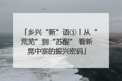 乡兴“新”语①丨从“荒芜”到“苏醒” 看新晃中寨的振兴密码