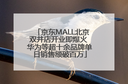 京东MALL北京双井店开业即爆火 华为等超十余品牌单日销售额破百万