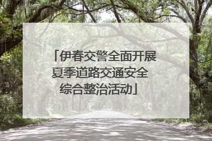 伊春交警全面开展 夏季道路交通安全综合整治活动
