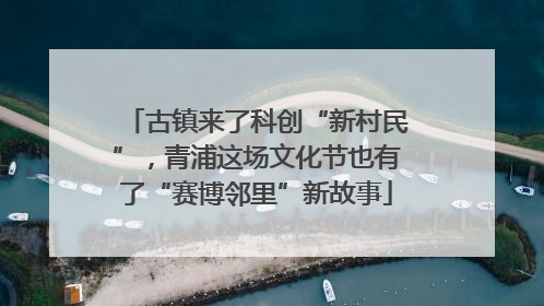 古镇来了科创“新村民”，青浦这场文化节也有了“赛博邻里”新故事