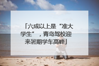 六成以上是“准大学生”，青岛驾校迎来暑期学车高峰