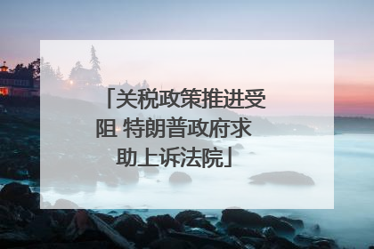 关税政策推进受阻 特朗普政府求助上诉法院