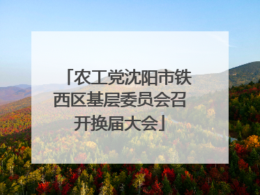 农工党沈阳市铁西区基层委员会召开换届大会
