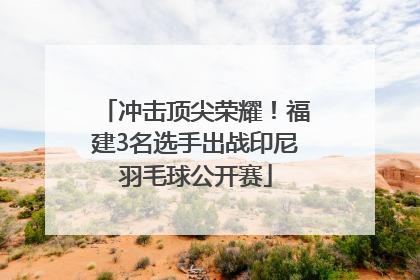 冲击顶尖荣耀！福建3名选手出战印尼羽毛球公开赛