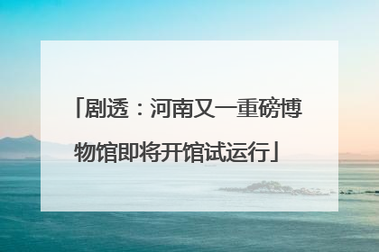 剧透：河南又一重磅博物馆即将开馆试运行