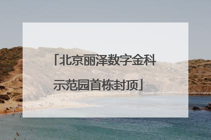 北京丽泽数字金科示范园首栋封顶