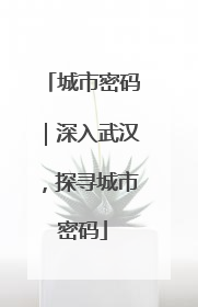 城市密码｜深入武汉，探寻城市密码