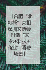 合肥“北幻城”亮相深圳文博会 打造“文化+科技+商业”消费场景