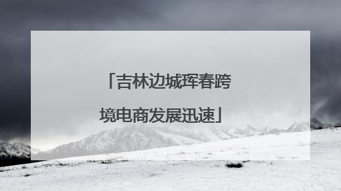 吉林边城珲春跨境电商发展迅速