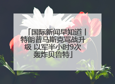 国际新闻早知道丨特朗普马斯克骂战升级 以军半小时9次轰炸贝鲁特