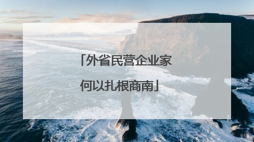 外省民营企业家何以扎根商南