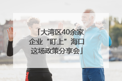 大湾区40余家企业“盯上”海口这场政策分享会