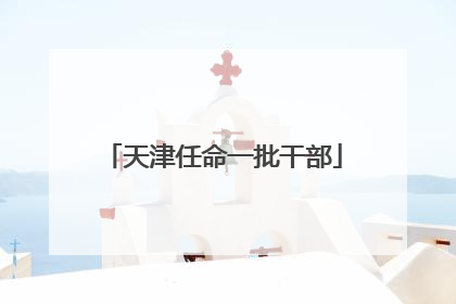 天津任命一批干部