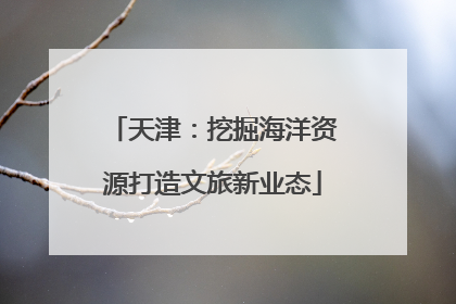 天津：挖掘海洋资源打造文旅新业态