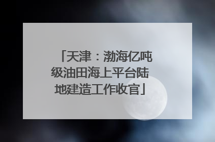 天津：渤海亿吨级油田海上平台陆地建造工作收官