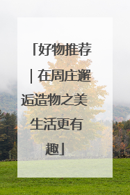 好物推荐｜在周庄邂逅造物之美 生活更有趣