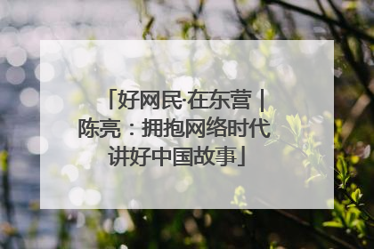 好网民·在东营｜陈亮：拥抱网络时代 讲好中国故事