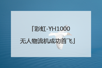 彩虹-YH1000无人物流机成功首飞