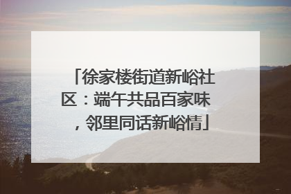 徐家楼街道新峪社区：端午共品百家味，邻里同话新峪情