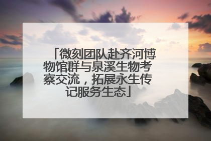 微刻团队赴齐河博物馆群与泉溪生物考察交流，拓展永生传记服务生态