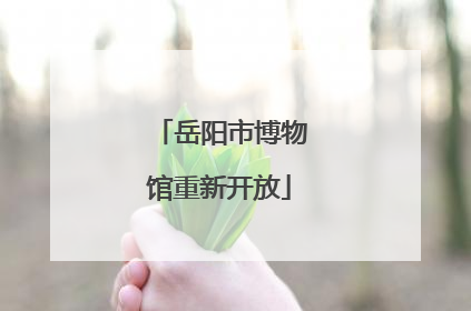 岳阳市博物馆重新开放