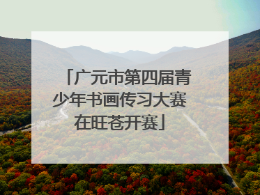 广元市第四届青少年书画传习大赛在旺苍开赛